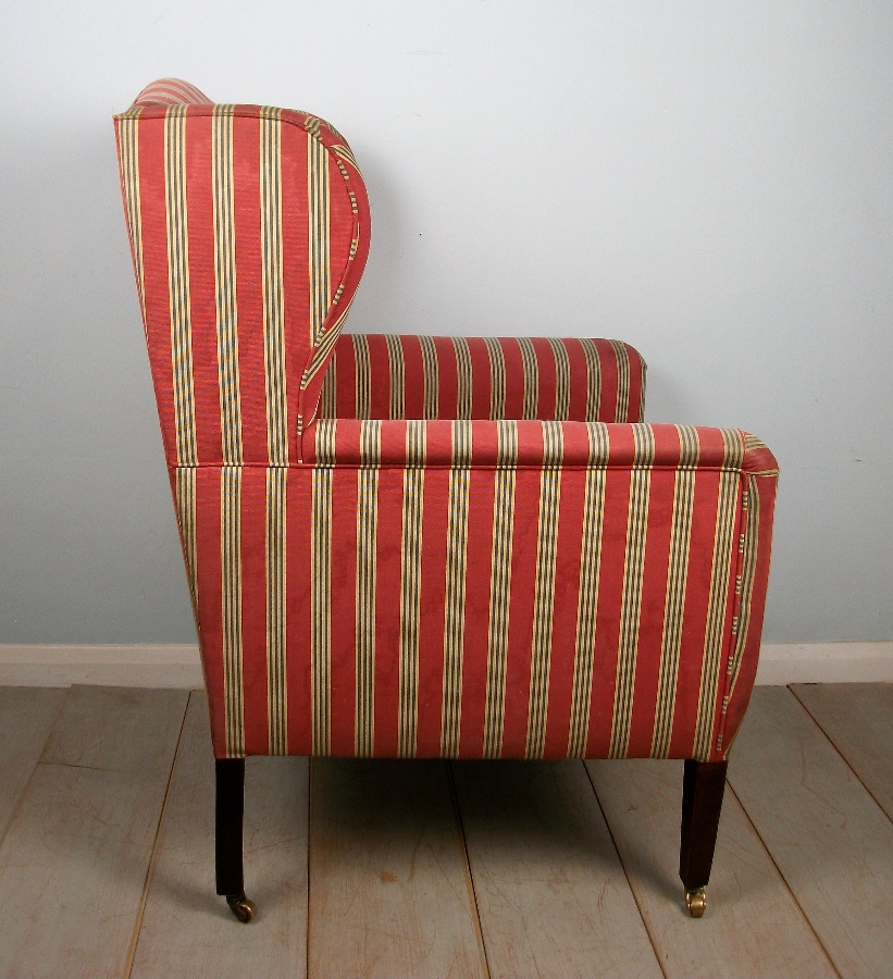 Edwardian Wing Back Bergere Armchair